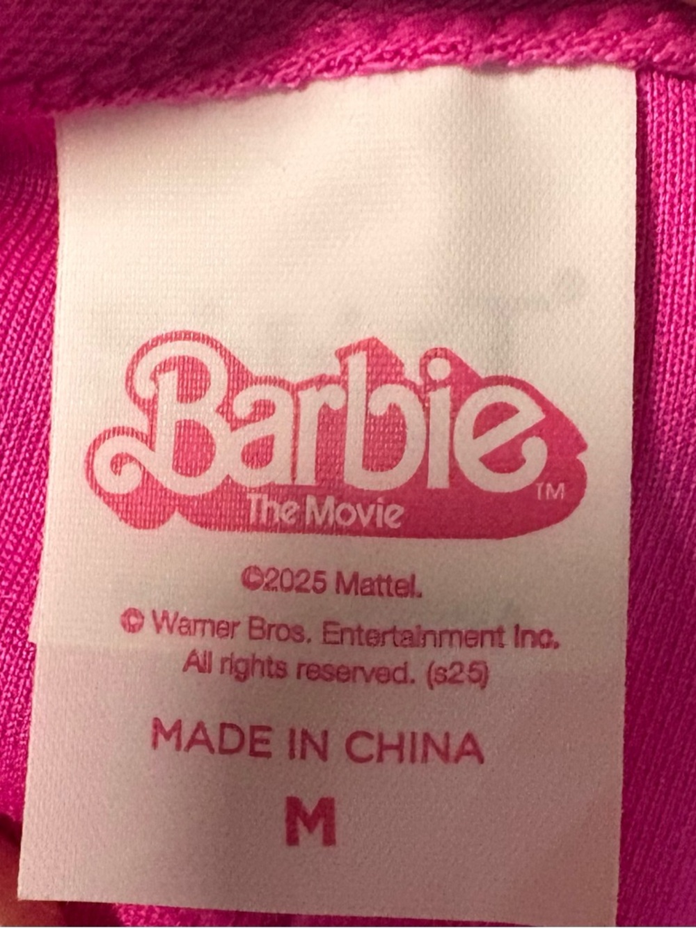 Barbie the movie western Hot Pink Star-Print Flare Pants & Matching Vest Set - Picture 3 of 4